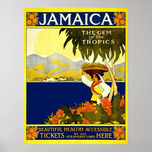 Vintage Travel Poster: Jamaica Poster (Voorkant)