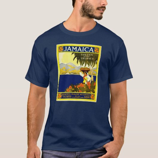 Vintage Travel Poster: Jamaica T-Shirt (Voorkant)