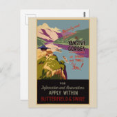 Vintage Travel Poster Jangtsze China Briefkaart (Voorkant / Achterkant)