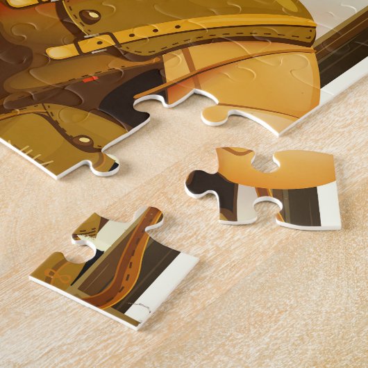 Vintage Travel Poster Legpuzzel (Zijkant)