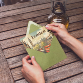 Vintage Travel Poster Londen City Centre