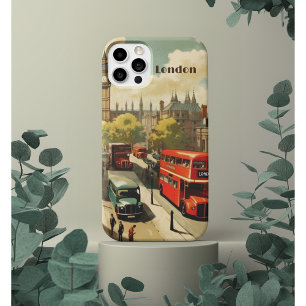 Vintage Travel Poster Londen City Centre Case-Mate iPhone Case
