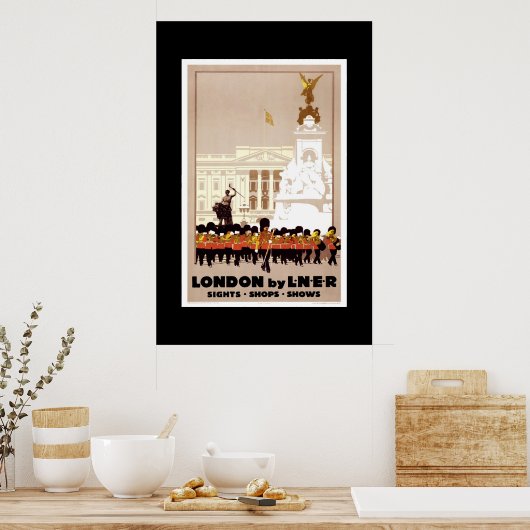 Vintage Travel Poster London (Keuken)
