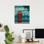 Vintage Travel Poster London (Thuiskantoor)