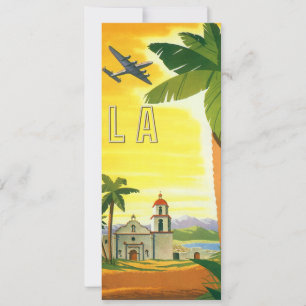 Vintage Travel Poster, Los Angeles, Californië