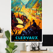 Vintage Travel Poster - Luxemburg (Thuiskantoor)