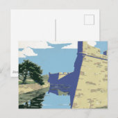 Vintage Travel Poster met Fort Marion Briefkaart (Voorkant / Achterkant)