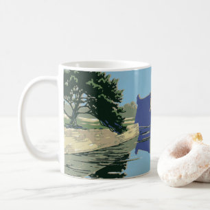 Vintage Travel Poster met Fort Marion Koffiemok