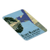 Vintage Travel Poster met Fort Marion Magneet (Rechterzijde)