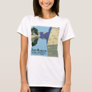 Vintage Travel Poster met Fort Marion T-shirt