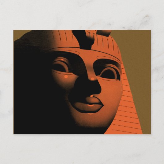 Vintage Travel Poster met Sphinx, Egypte, Afrika Briefkaart (Voorkant)