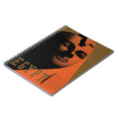 Vintage Travel Poster met Sphinx, Egypte, Afrika Notitieboek (Linkerzijde)