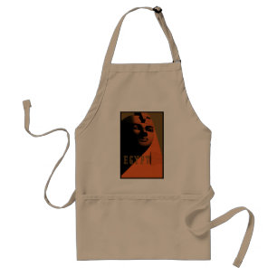 Vintage Travel Poster met Sphinx, Egypte, Afrika Standaard Schort