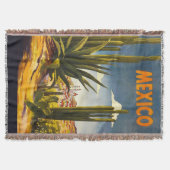 Vintage Travel Poster Mexico Deken (Voorkant)