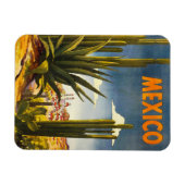 Vintage Travel Poster Mexico Magneet (Horizontaal)