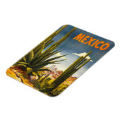 Vintage Travel Poster Mexico Magneet (Linkerzijde)