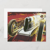 Vintage Travel Poster, Monaco Grand Prix Auto Race (Voorkant / Achterkant)