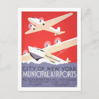Vintage Travel Poster, New York Briefkaart