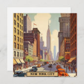 Vintage Travel Poster New York City (Voorkant / Achterkant)