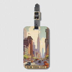 Vintage Travel Poster New York City Bagagelabel