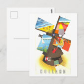 Vintage Travel Poster of Holland, Briefkaart (Voorkant / Achterkant)