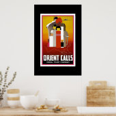 Vintage Travel Poster Orient (Keuken)