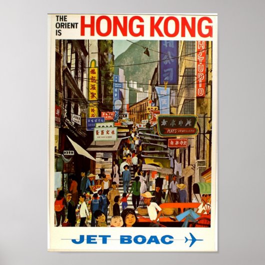 Vintage Travel Poster Orient (Voorkant)