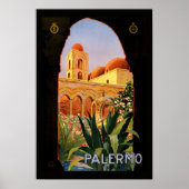 Vintage Travel Poster Palermo (Voorkant)