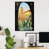 Vintage Travel Poster, Palermo, Sicilië, Italië Poster (Thuiskantoor)