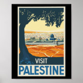 Vintage Travel Poster Palestine Painting (Voorkant)