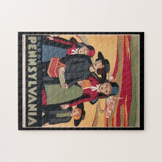Vintage Travel Poster Pennsylvania Legpuzzel (Horizontaal)