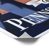 Vintage Travel Poster Philadelphia (Hoek)