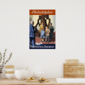 Vintage Travel Poster Philadelphia (Keuken)