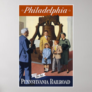 Vintage Travel Poster Philadelphia