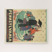 Vintage Travel Poster Promoting Pennsylvania Legpuzzel (Horizontaal)