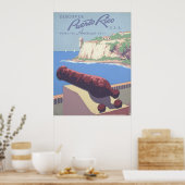 Vintage Travel Poster Promoting Puerto Rico (Keuken)