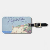 Vintage Travel Poster Promoting Puerto Rico Bagagelabel (Voorkant horizontaal)