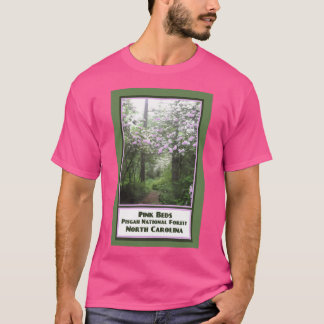 Vintage Travel Poster Roze Bedden North Carolina B T-shirt