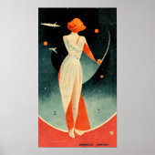 Vintage Travel Poster. Ruimte Poster (Voorkant)