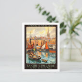 Vintage Travel Poster, Saint Malo Briefkaart (Staand voorkant)
