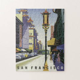 Vintage Travel Poster San Francisco Legpuzzel