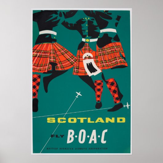 Vintage Travel Poster - Schotland (Voorkant)