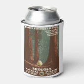 Vintage Travel Poster Sequoia Nationaal Park Camp Blikjeskoeler (Blikje Voorkant)