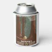 Vintage Travel Poster Sequoia Nationaal Park Camp Blikjeskoeler (Blikje Achterkant)