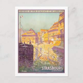 Vintage Travel Poster, Straatsburg Briefkaart