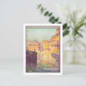 Vintage Travel Poster, Straatsburg Briefkaart (Staand voorkant)