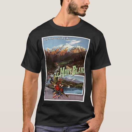 Vintage Travel poster T-shirt (Voorkant)