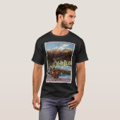 Vintage Travel poster T-shirt (Voorkant volledig)