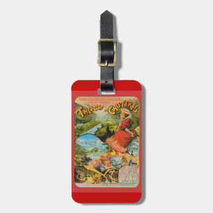 Vintage Travel poster, Thermes de Cauterets Bagagelabel