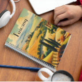 Vintage Travel Poster Toscane, aanpasbaar Notitieboek